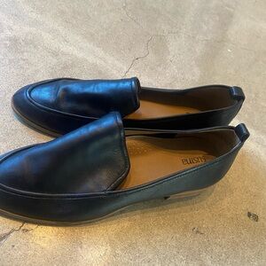 Faux leather loafers